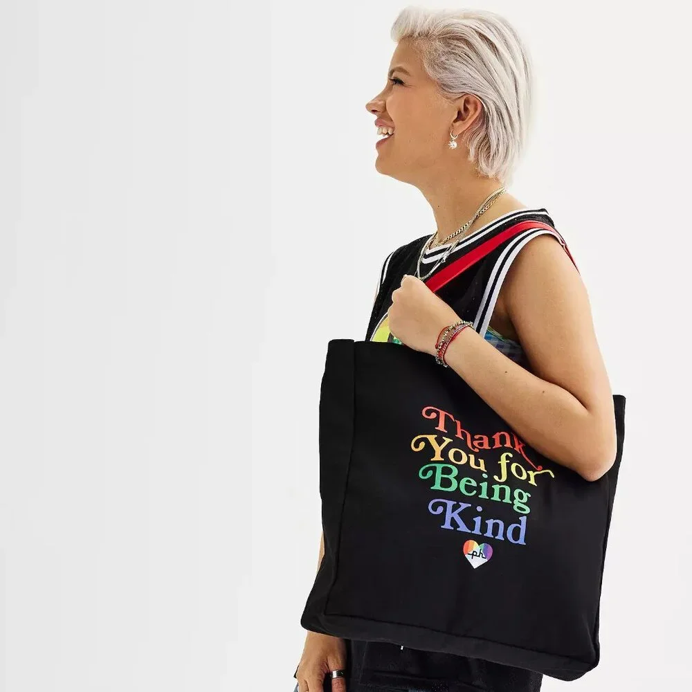 Bundle Pride Black/Red Tote & Rainbow Crochet Crossbody with Fringe, The Sak - Picture 8 of 15